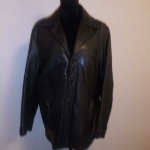 Men's Wilson black leather jacket
